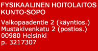 Valkopaadentie 2, 00980 Helsinki
